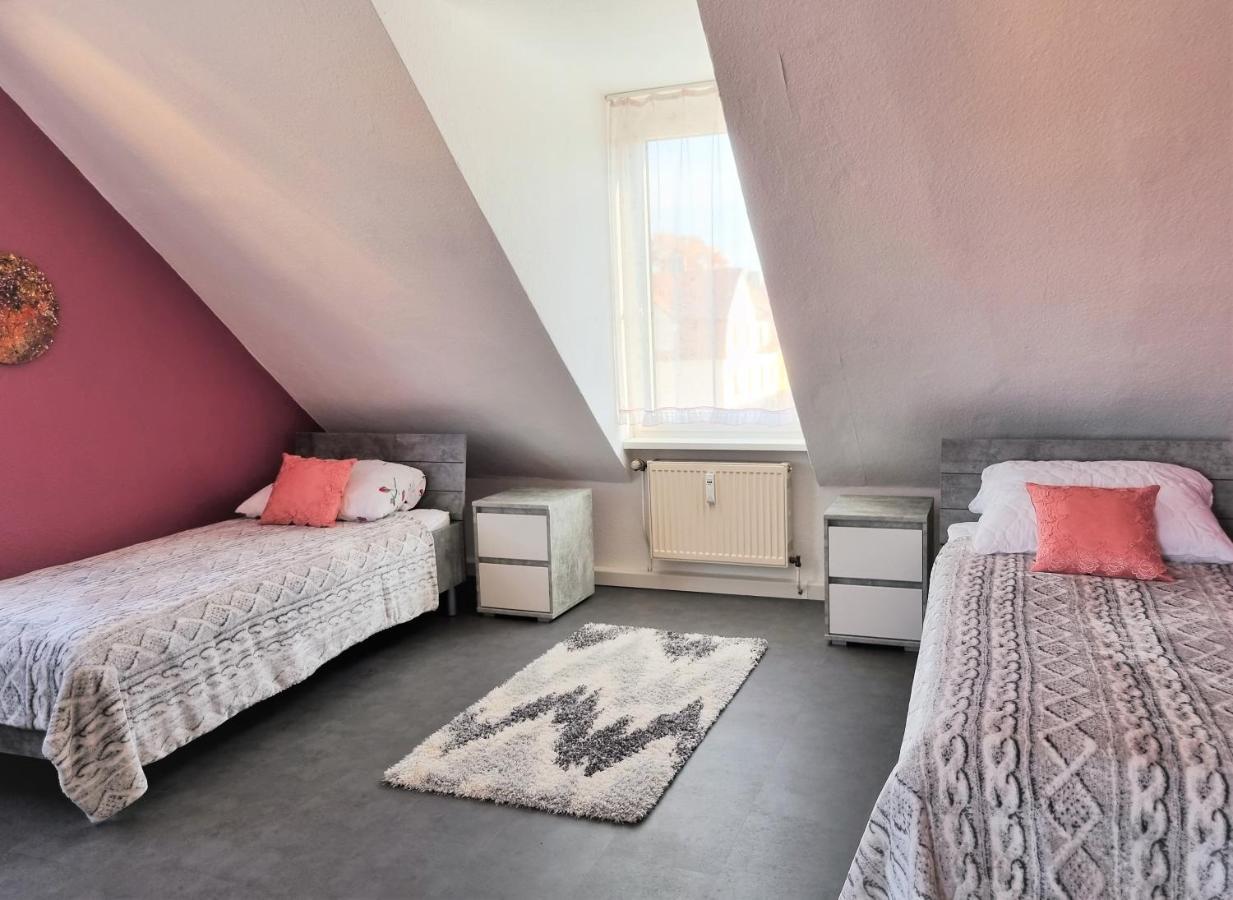 Apartment Bayreuth, Grosse Ferienwohnung Im Haus Mit Kunst, 3 Schlafzimmer, Kueche, Parkplatz Exterior foto