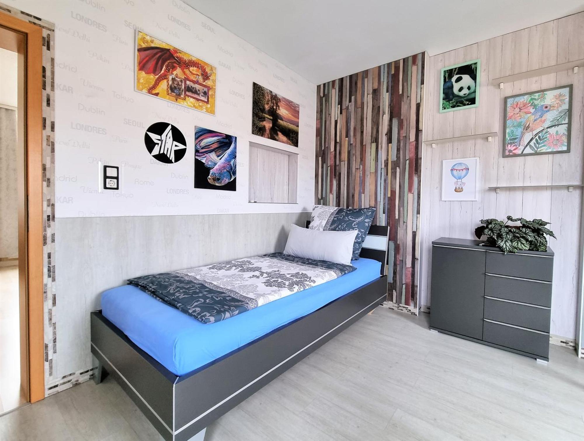 Apartment Bayreuth, Grosse Ferienwohnung Im Haus Mit Kunst, 3 Schlafzimmer, Kueche, Parkplatz Exterior foto
